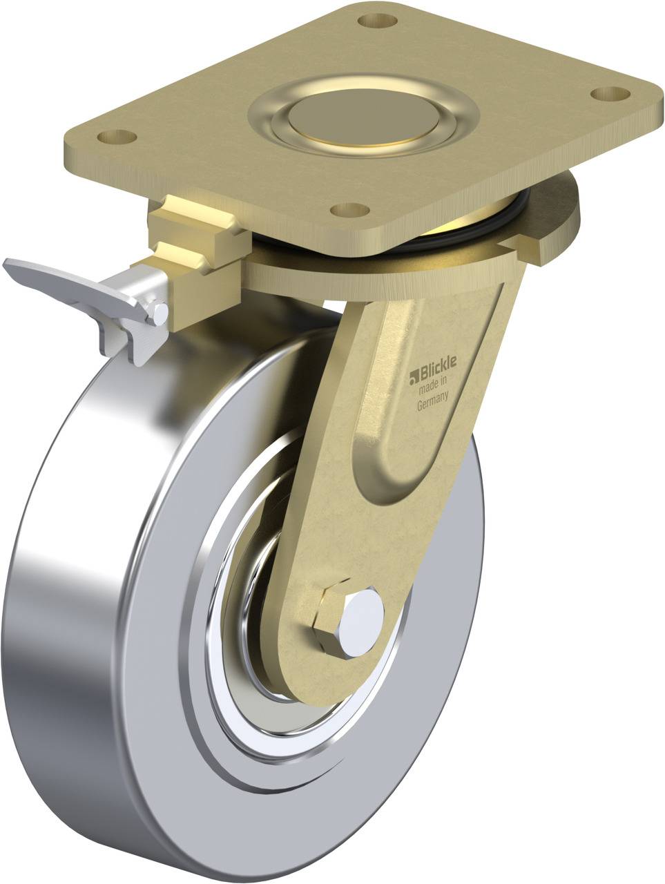 Blickle 843408 LS-SVS 201K-RI4 Lenkrolle mit Feststeller Rad-Durchmesser: 200mm Tragfähigkeit (max.): 3000kg 1St.