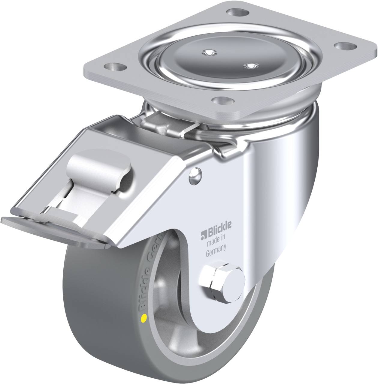 Blickle 852499 LUH-ALTH 127K-FI-AS Lenkrolle mit Feststeller Rad-Durchmesser: 125mm Tragfähigkeit (max.): 750kg 1St.