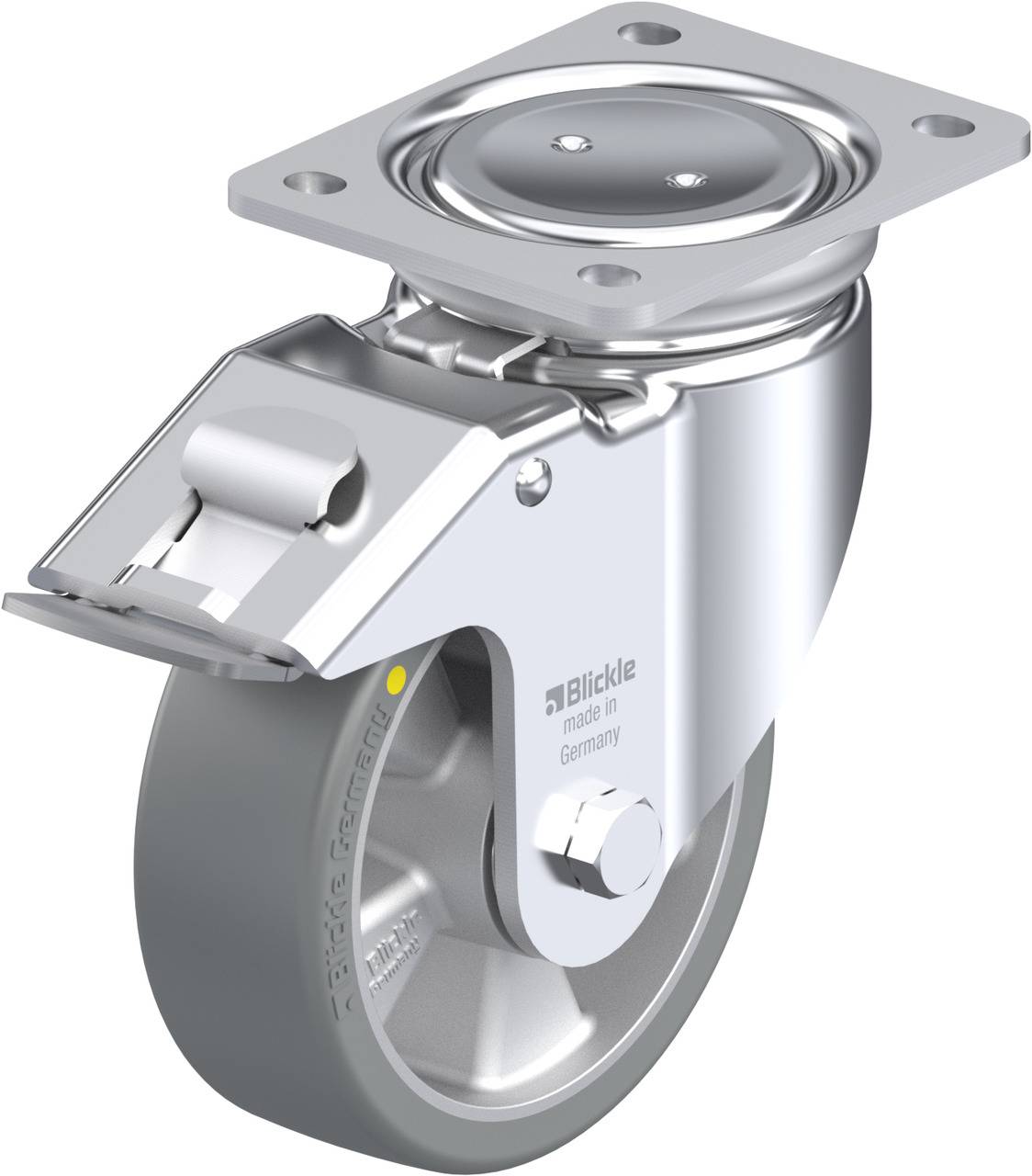 Blickle 852501 LUH-ALTH 150K-FI-AS Lenkrolle mit Feststeller Rad-Durchmesser: 150mm Tragfähigkeit (max.): 650kg 1St.