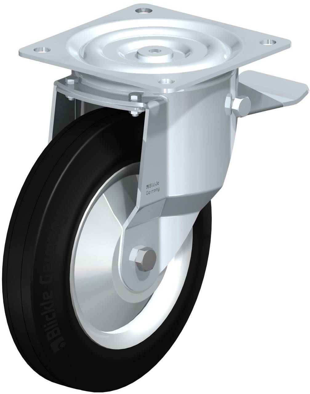 Blickle 455 L-V 252R-ST-FA Lenkrolle mit Feststeller Rad-Durchmesser: 250mm Tragfähigkeit (max.): 295kg 1St.