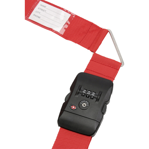 Olymp 6014 Koffergurt 50 mm gleichschließend TSA Rot