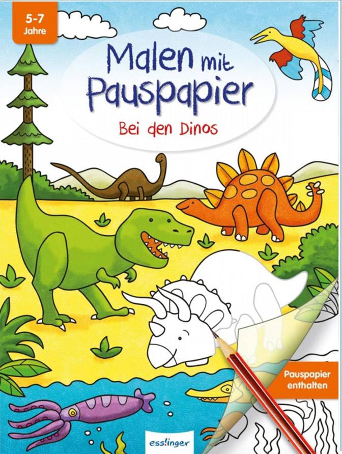 Malen mit Pauspaier: Bei den Dinos 823553 1 St.