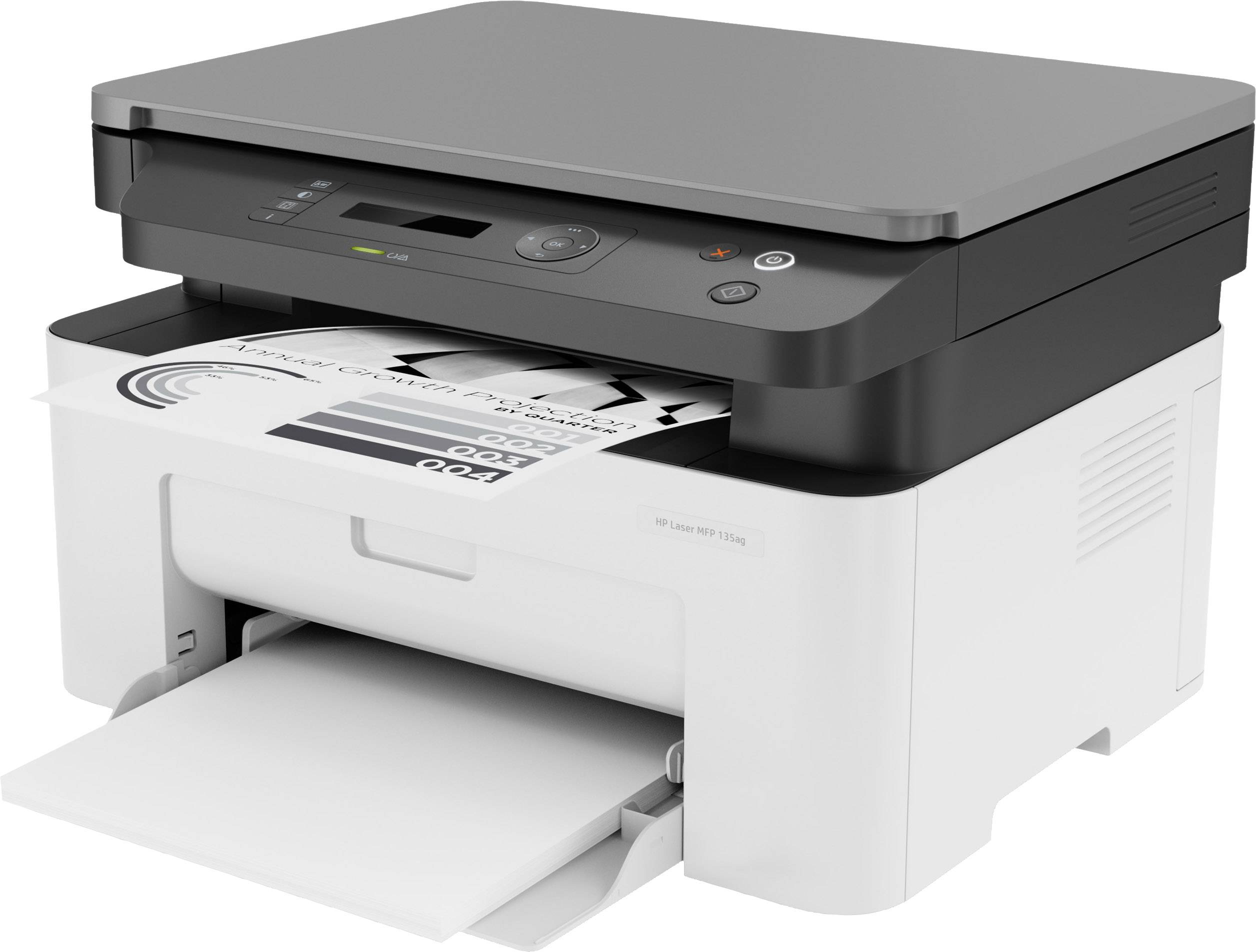 HP Laser MFP 135ag Schwarzweiß Laser Multifunktionsdrucker A4 Drucker, Scanner, Kopierer