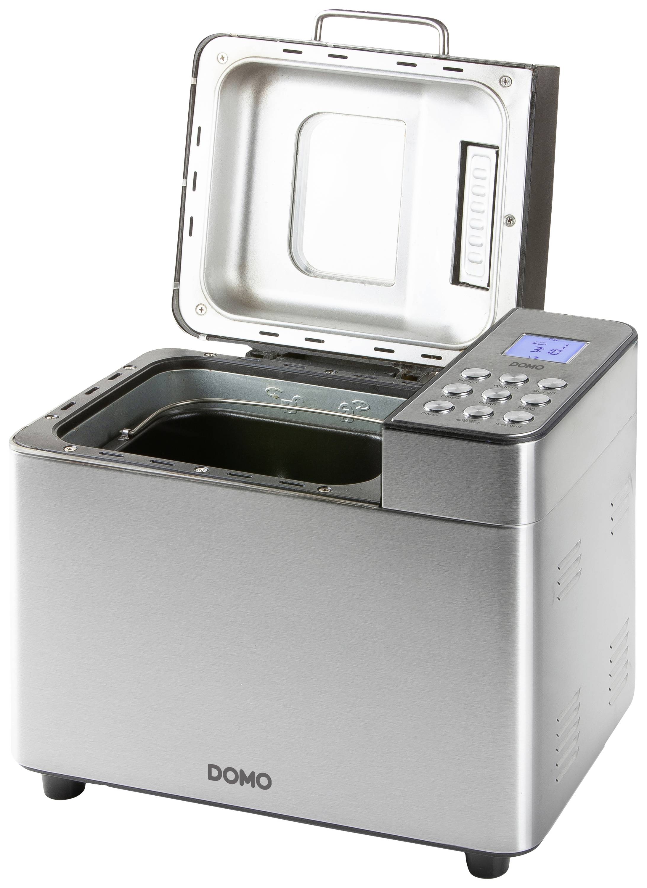 DOMO B3971 Brotbackautomat 1kg Schwarz, Silber (matt)