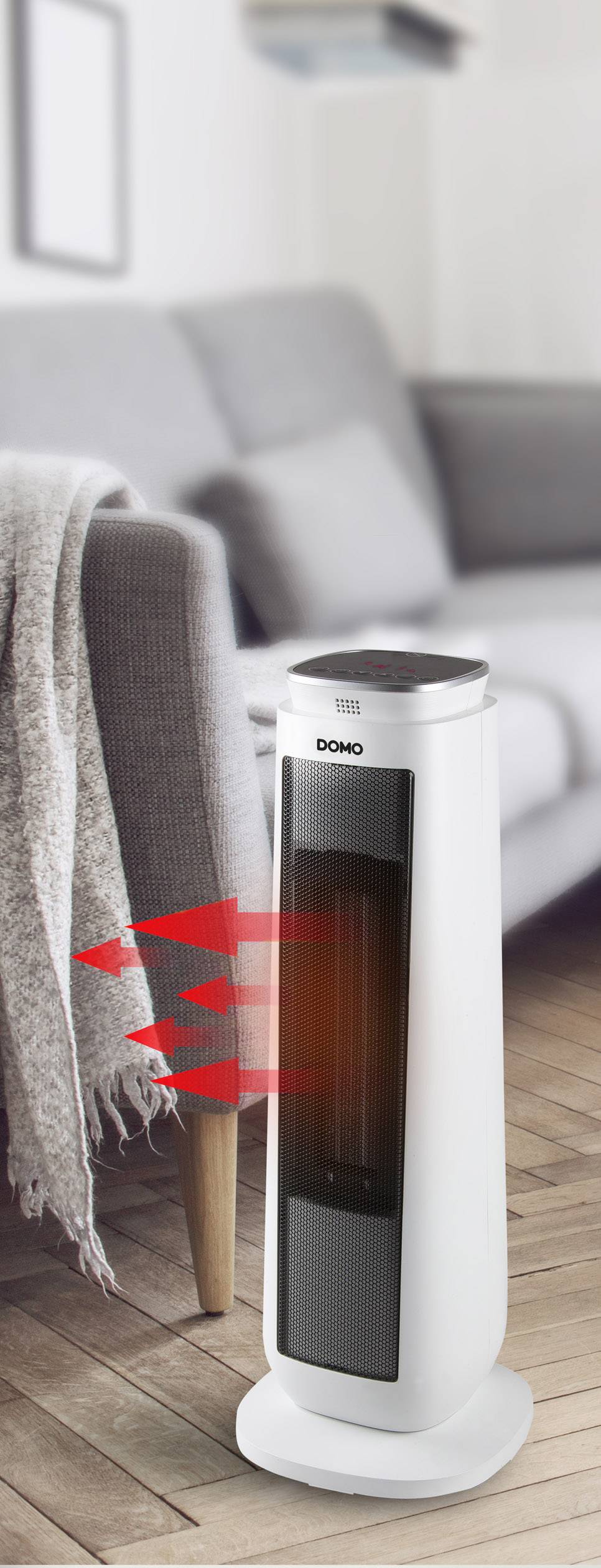 DOMO DO7347H Keramik-Heizlüfter DO7347H Weiß