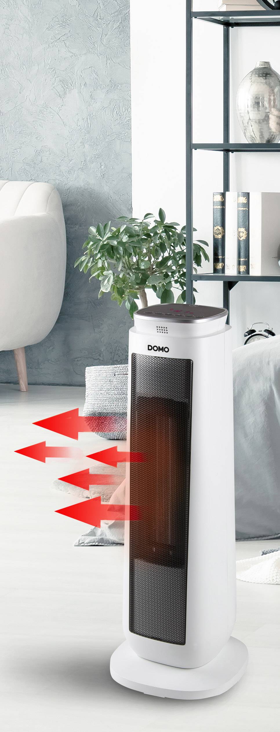 DOMO DO7347H Keramik-Heizlüfter DO7347H Weiß