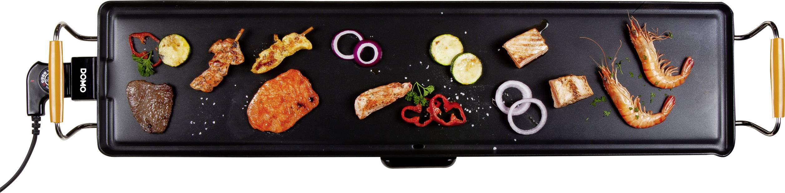 DOMO DO8306TP Elektro Teppan Yaki Tischgrill Schwarz