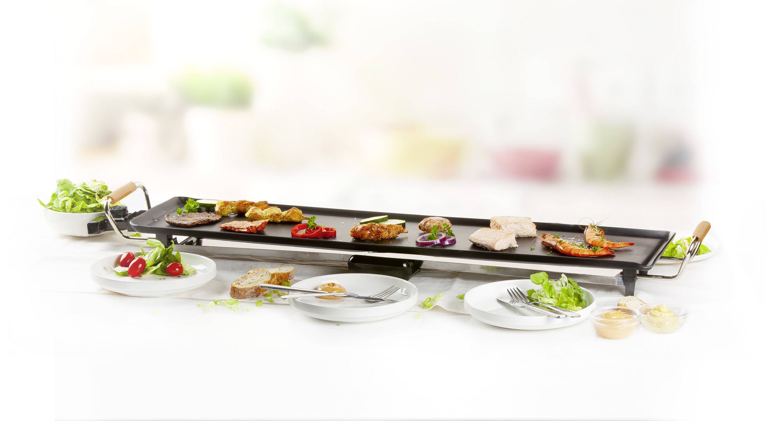 DOMO DO8306TP Elektro Teppan Yaki Tischgrill Schwarz