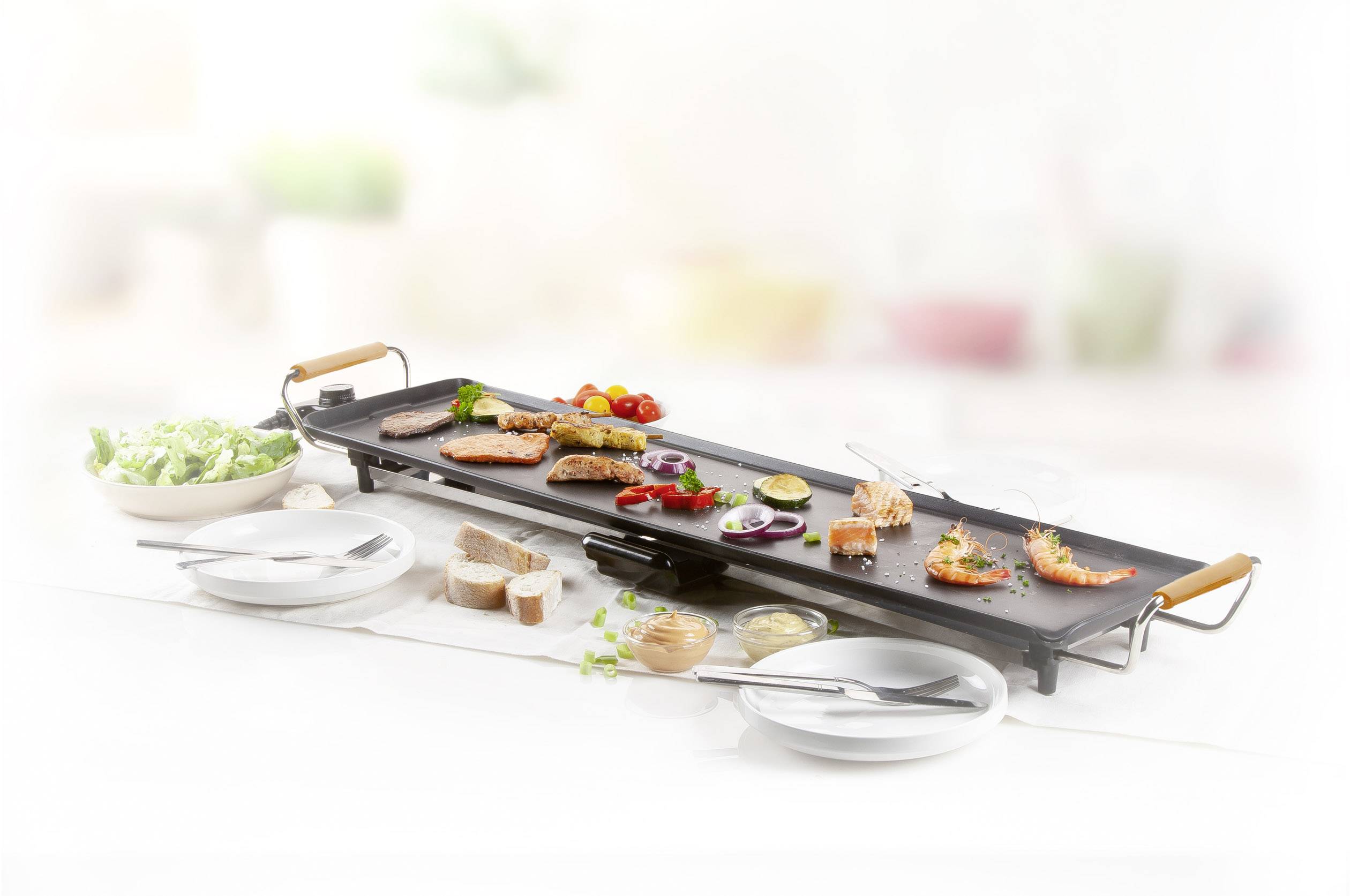 DOMO DO8306TP Elektro Teppan Yaki Tischgrill Schwarz