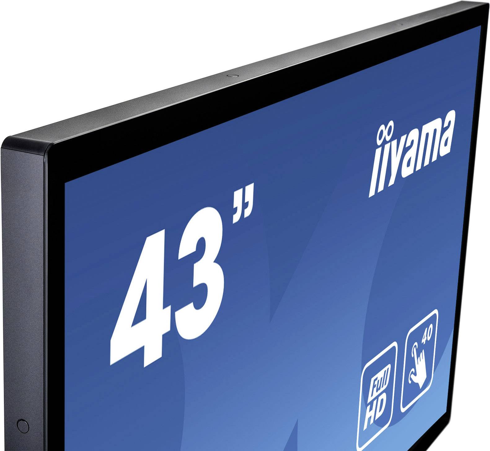 Iiyama Prolite T4361MSC Touchscreen-Monitor 109.2 cm (43 Zoll) 1920 x 1080 Pixel 16:9 8 ms HDMI®, DVI, DisplayPort, VGA AMVA3-LED