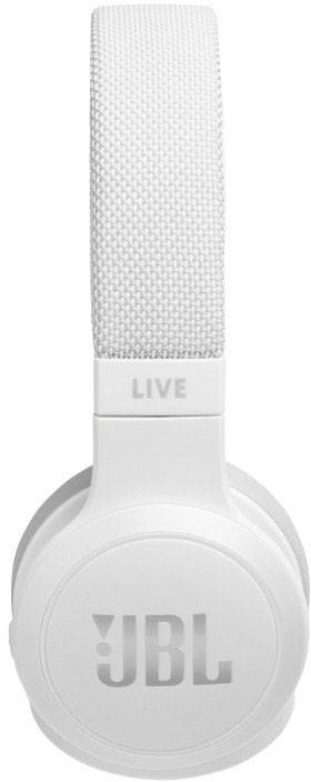 JBL Live 400BT On Ear Kopfhörer Bluetooth® Weiß Headset, Klang-Personalisierung, Lautstärkeregelung