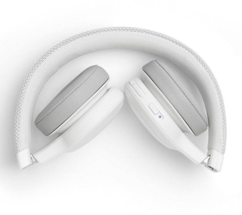 JBL Live 400BT On Ear Kopfhörer Bluetooth® Weiß Headset, Klang-Personalisierung, Lautstärkeregelung