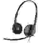 Plantronics Blackwire C3220 binaural USB Telefon On Ear Headset kabelgebunden Stereo Schwarz Noise Cancelling