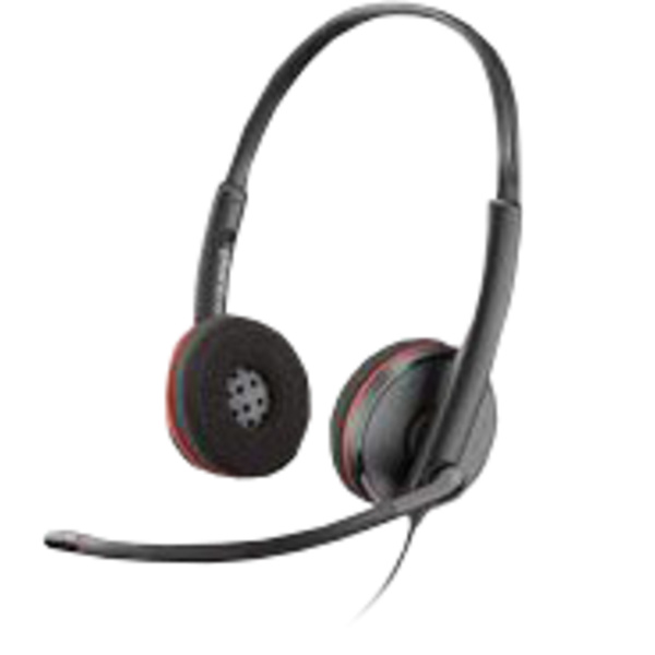 Plantronics Blackwire C3220 binaural USB Telefon On Ear Headset kabelgebunden Stereo Schwarz Noise