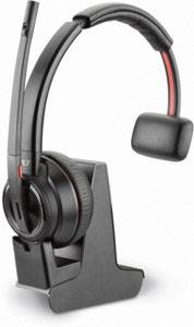 Plantronics Savi W8210-M USB monaural On Ear Headset Bluetooth®, DECT Mono Schwarz Noise Cancelling Mikrofon-Stummschaltung Telefon