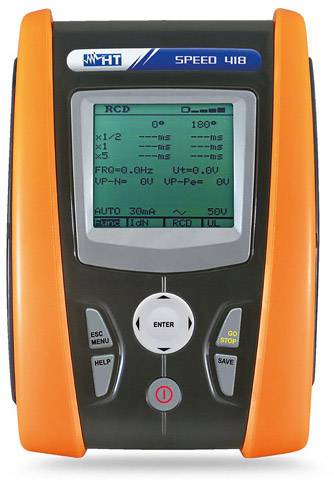 HT Instruments SPEED 418 Installationstester, VDE-Prüfgerät kalibriert (ISO) VDE-Norm 0413