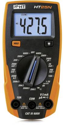 HT Instruments HT25N Hand-Multimeter digital CAT III 600 V Anzeige (Counts): 2000