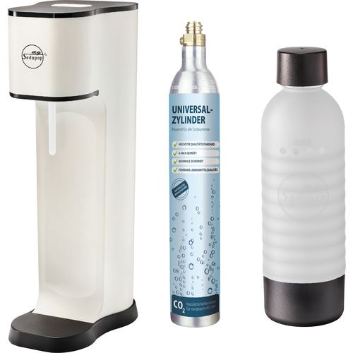 Sodapop Wassersprudler Joy Fashion Weiß (matt) inkl. 1 PET-Flasche, und 1 CO2-Zylinder