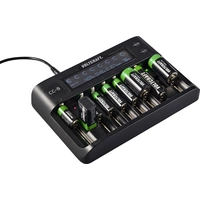 VOLTCRAFT CC-8 Rundzellen-Ladegerät LiIon, LiFePO, NiMH, NiCd A, Mignon (AA), Micro (AAA), Mini VOLTCRAFT CC-8 Rundzellen-Ladegerät LiIon, LiFePO, NiMH, NiCd A, Mignon (AA), Micro (AAA), Mini