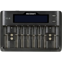 VOLTCRAFT CC-8 Rundzellen-Ladegerät LiIon, LiFePO, NiMH, NiCd A, Mignon (AA), Micro (AAA), Mini VOLTCRAFT CC-8 Rundzellen-Ladegerät LiIon, LiFePO, NiMH, NiCd A, Mignon (AA), Micro (AAA), Mini