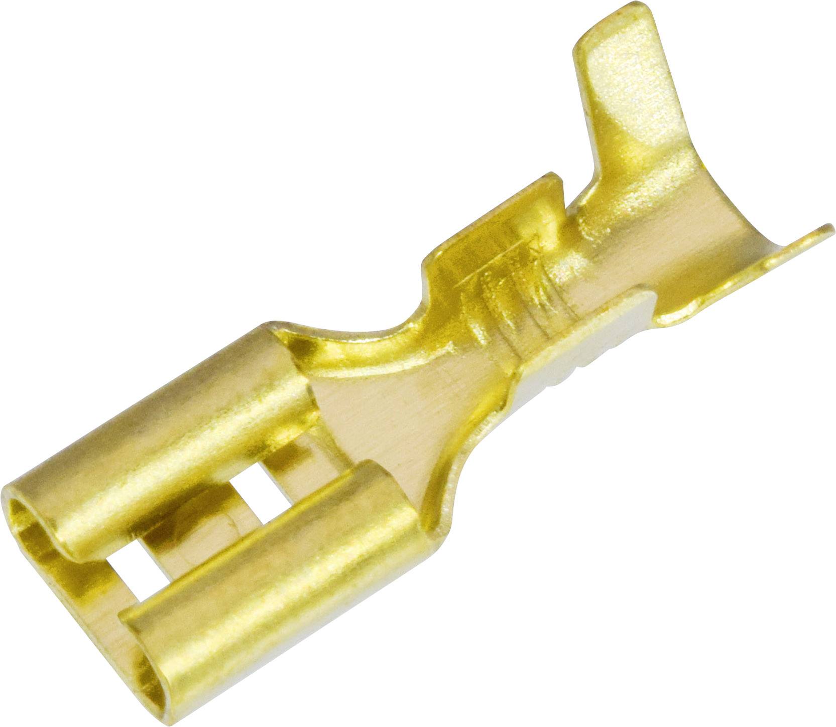 Quadrios 1908C182 Quetschverbinder-Sortiment 0.50 mm² 1 mm² Messing, Transparent 100 Teile