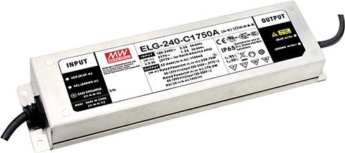 ELG-240-C1400B-3Y LED-Treiber Konstantstrom 239.4W 1400mA 86 - 171 V/DC 3 in 1 Dimmer Funk