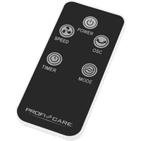Profi-Care PC-TVL 3068 Turmventilator 50 W (L x B x H) 340 x 340 x 1050 mm Schwarz, Edelstahl Oszillierend, mit Fernbedienung, LED-Display Profi-Care PC-TVL 3068 Turmventilator 50 W (L x B x H) 340 x 340 x 1050 mm Schwarz, Edelstahl Oszillierend, mit Fernbedienung, LED-Display