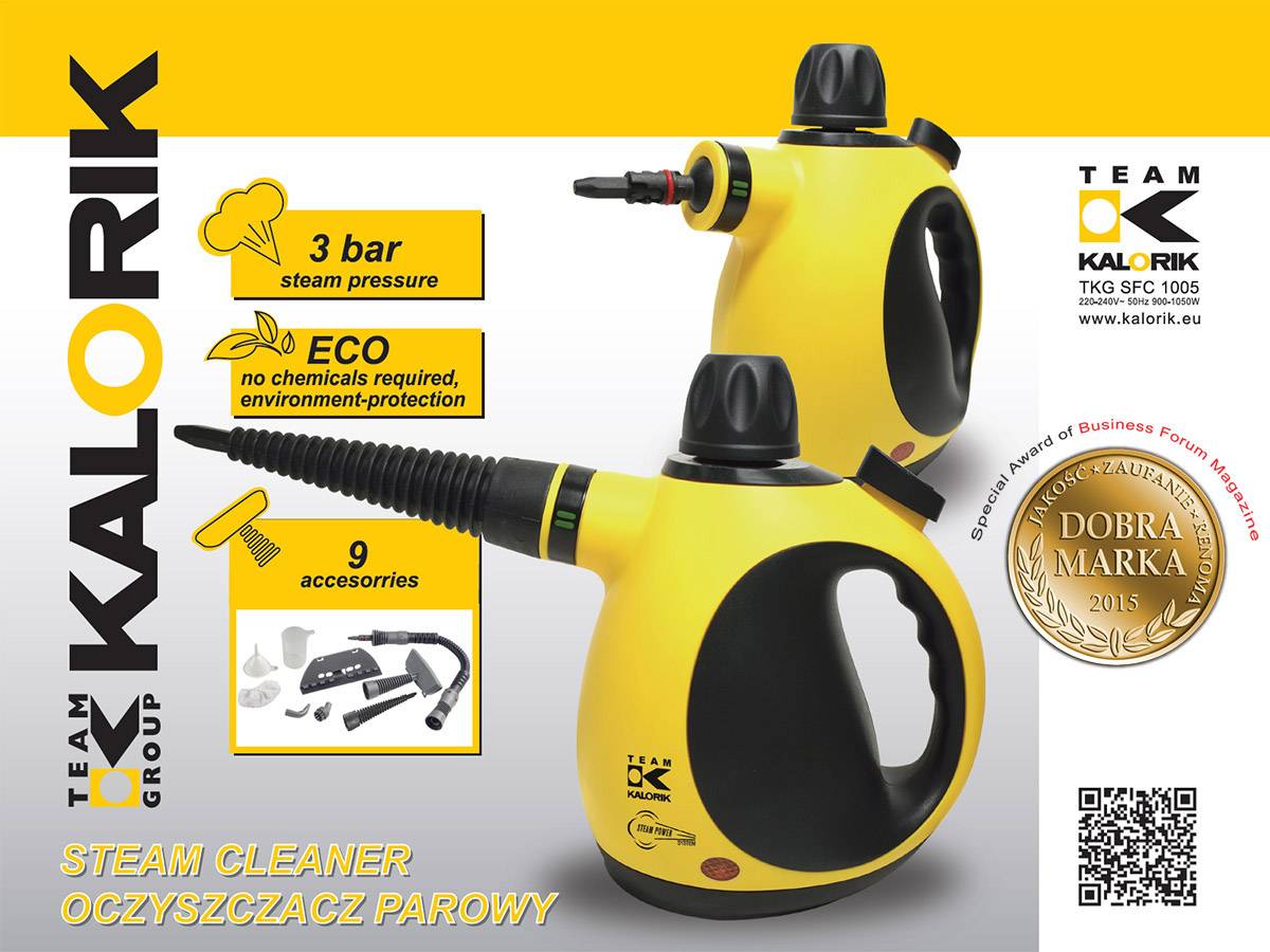 TKG Team Kalorik TKG SFC 1005 Dampfreiniger TKG SFC 1005 1000W Gelb