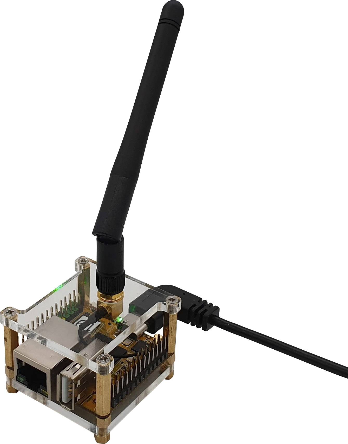 Radxa RPiS_Acryl_R SBC-Gehäuse Passend für (Entwicklungskits): Rock Pi Rot