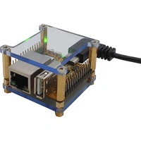 Radxa RPiS_Acryl_B SBC-Gehäuse Passend für (Entwicklungskits): Rock Pi Blau Radxa RPiS_Acryl_B SBC-Gehäuse Passend für (Entwicklungskits): Rock Pi Blau