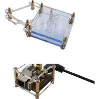 Radxa RPiS_Acryl_B SBC-Gehäuse Passend für (Entwicklungskits): Rock Pi Blau Radxa RPiS_Acryl_B SBC-Gehäuse Passend für (Entwicklungskits): Rock Pi Blau