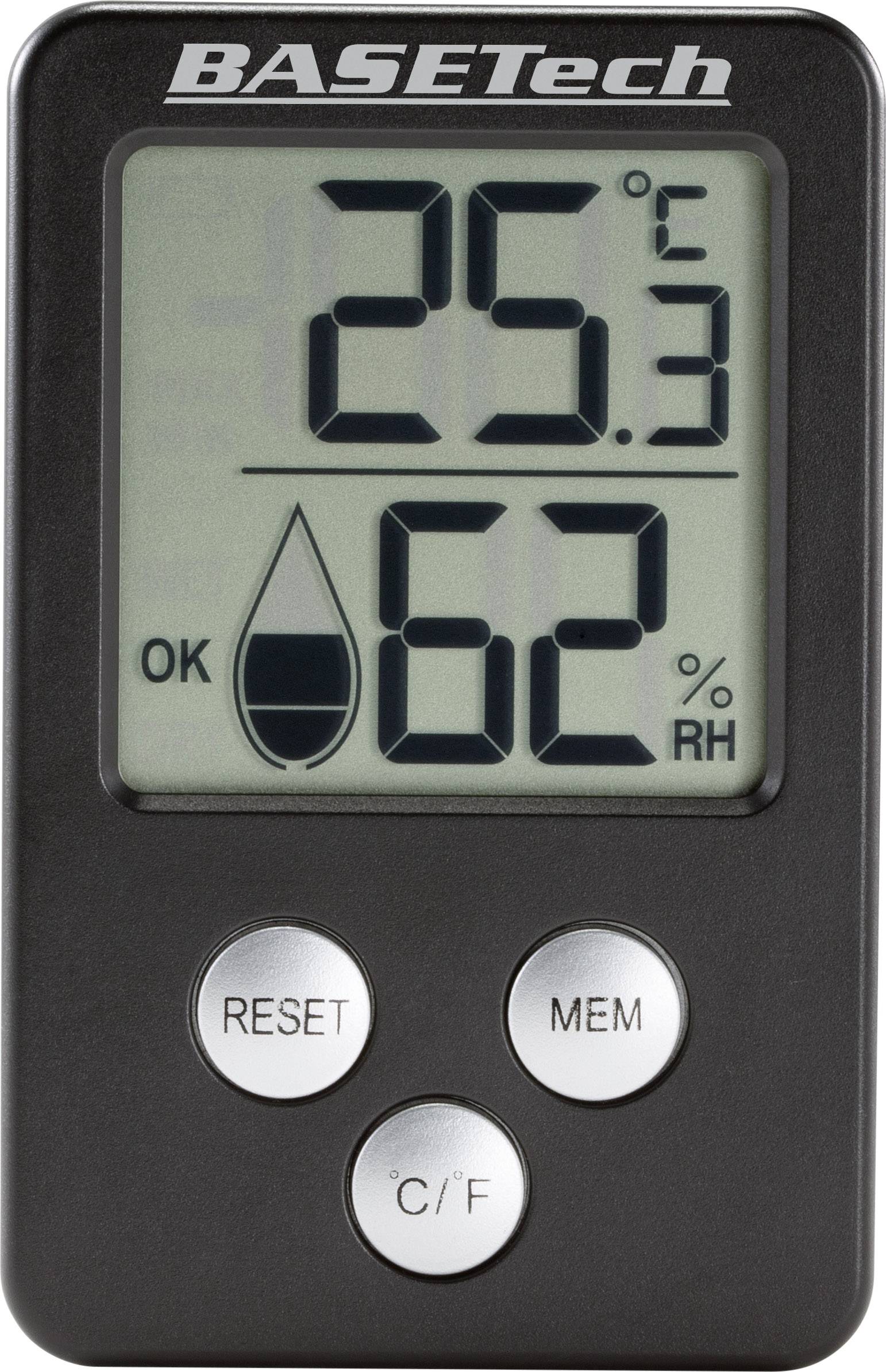Basetech Thermo-/Hygrometer Schwarz