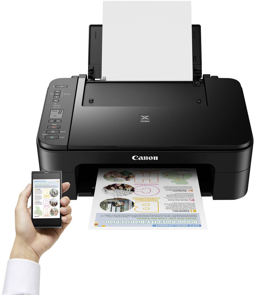 Canon PIXMA TS3350 Multifunktionsdrucker Tintenstrahl Farbe A4 Drucker, Scanner, Kopierer WLAN