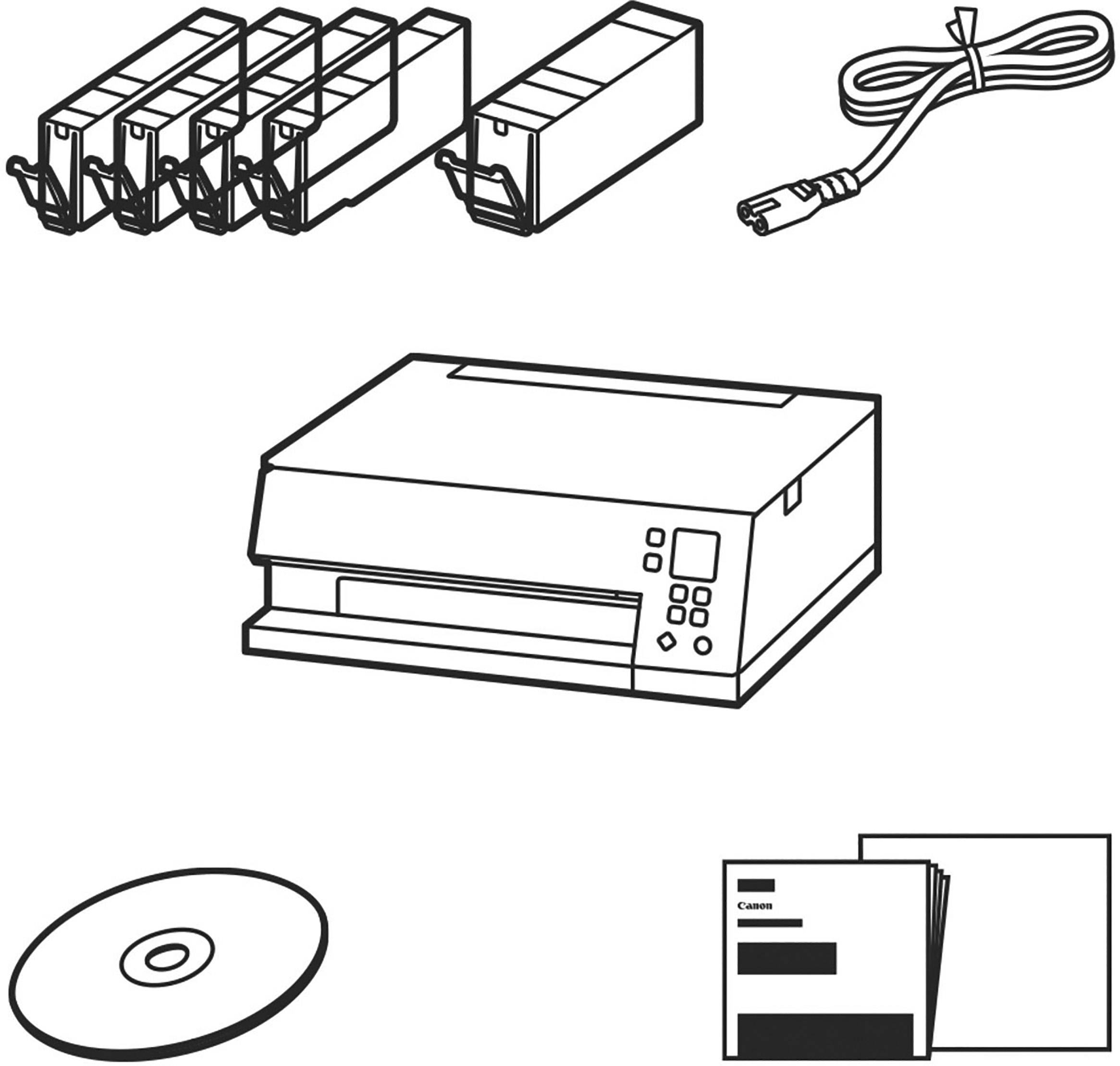 Canon PIXMA TS6350a Multifunktionsdrucker Tintenstrahl Farbe A4 Drucker, Scanner, Kopierer WLAN, Bluetooth®, Duplex