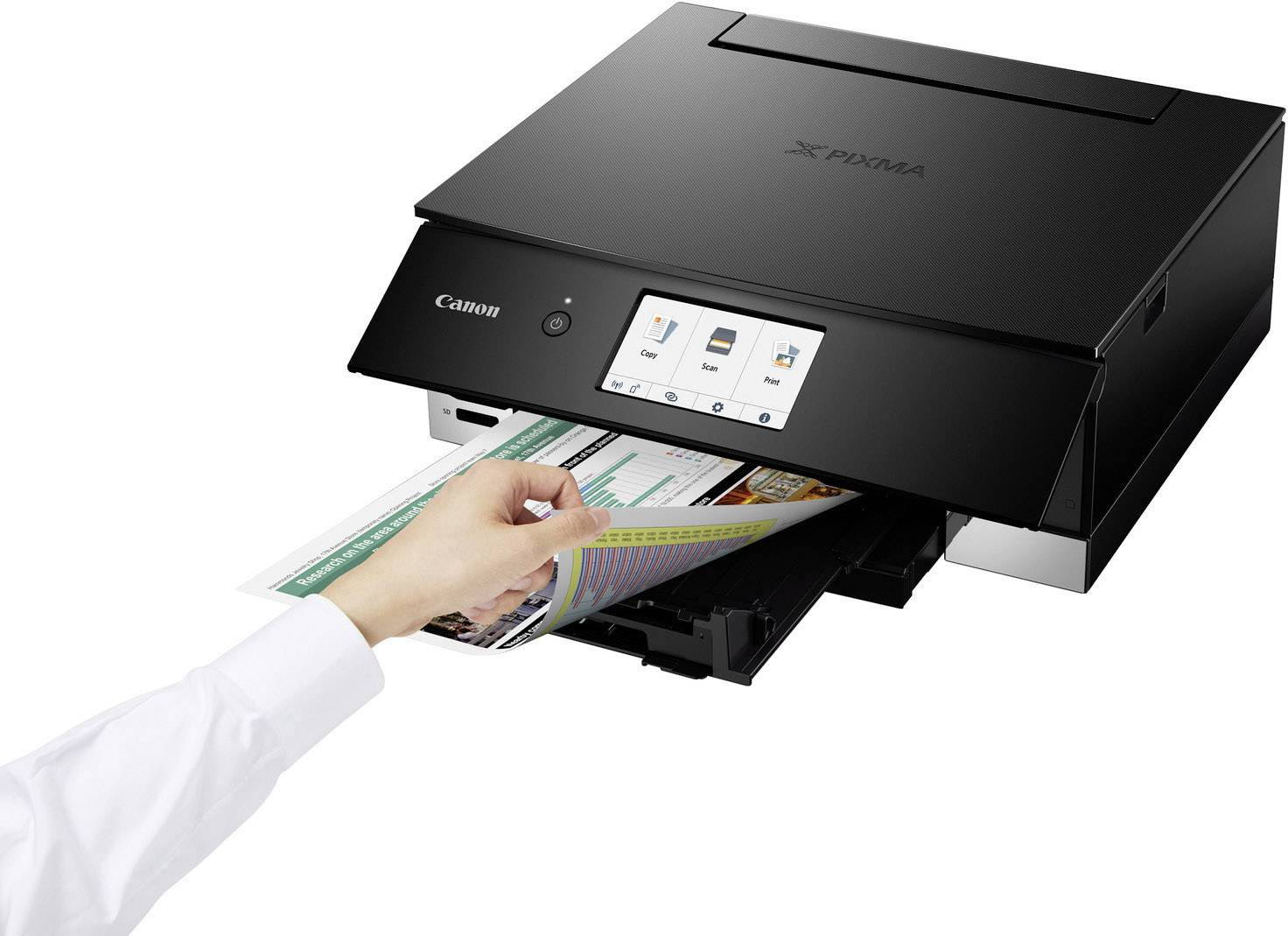 Canon PIXMA TS8350 Multifunktionsdrucker Tintenstrahl Farbe A4 Drucker, Scanner, Kopierer WLAN, Bluetooth®, Duplex