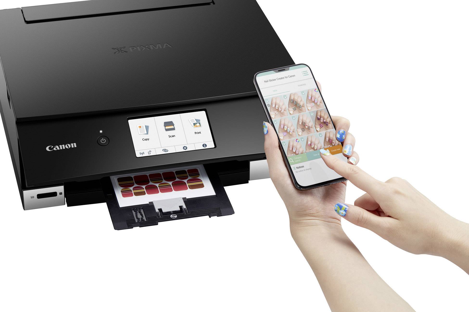 Canon PIXMA TS8350 Multifunktionsdrucker Tintenstrahl Farbe A4 Drucker, Scanner, Kopierer WLAN, Bluetooth®, Duplex