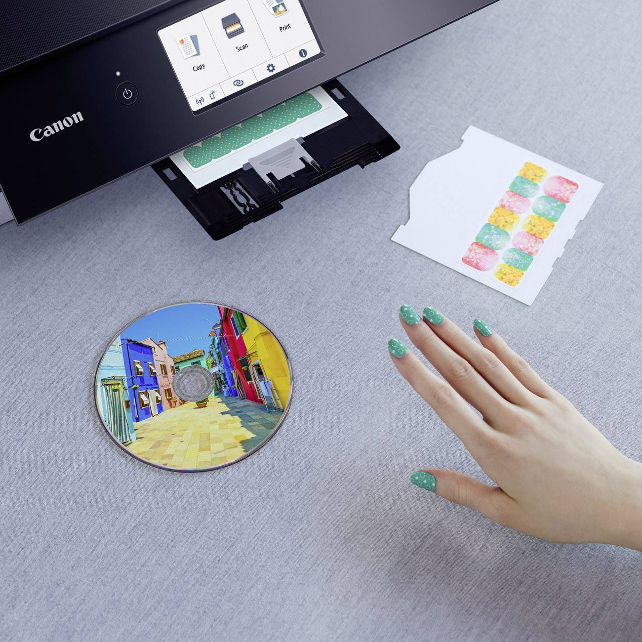 Canon PIXMA TS8350 Multifunktionsdrucker Tintenstrahl Farbe A4 Drucker, Scanner, Kopierer WLAN, Bluetooth®, Duplex