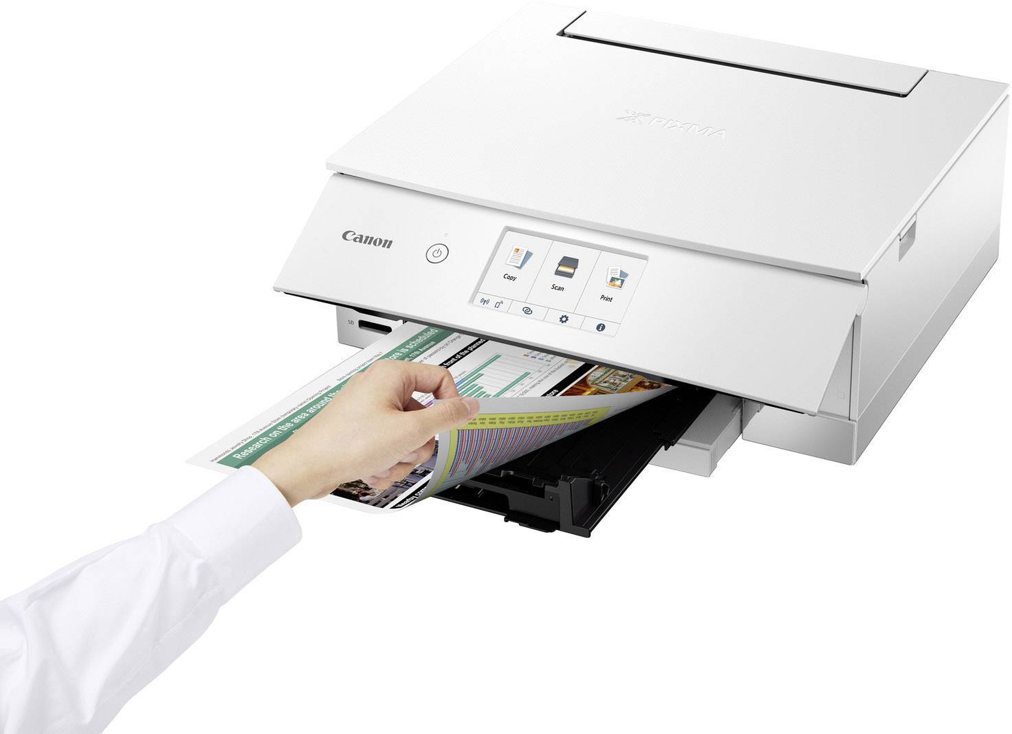 Canon PIXMA TS8351a Farb Tintenstrahl Multifunktionsdrucker A4 Drucker, Scanner, Kopierer WLAN, Bluetooth®, Duplex