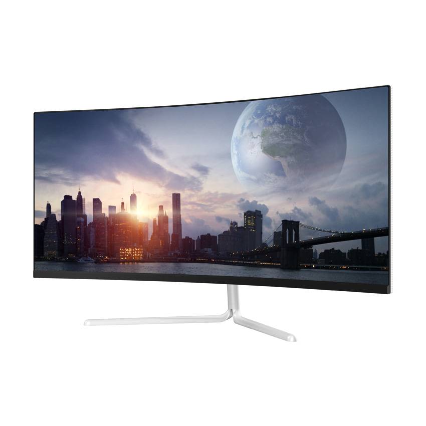 LC Power LC-M34-UWQHD-100-C-V2 Gaming Monitor 86.4 cm (34 Zoll) EEK G (A - G) 3440 x 1440 Pixel UWQHD 4 ms HDMI®, DisplayPort VA LCD