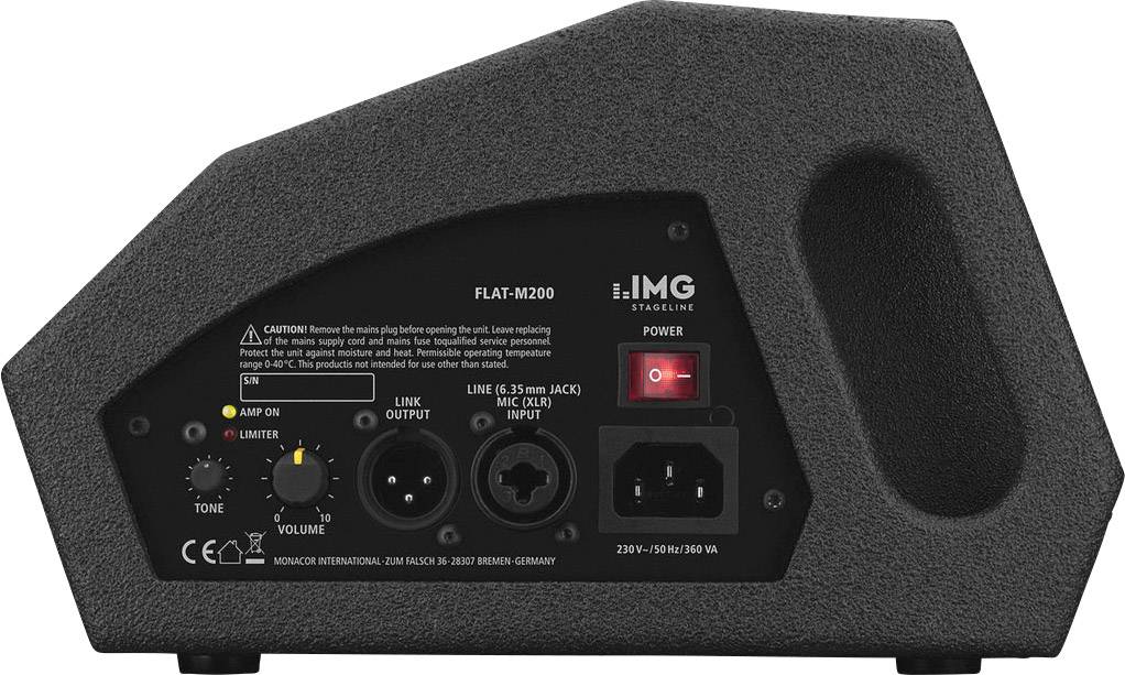 IMG Stageline FLAT-M200 Aktiver Bühnenmonitor 10.16 cm 4 Zoll 200 W 1 St.