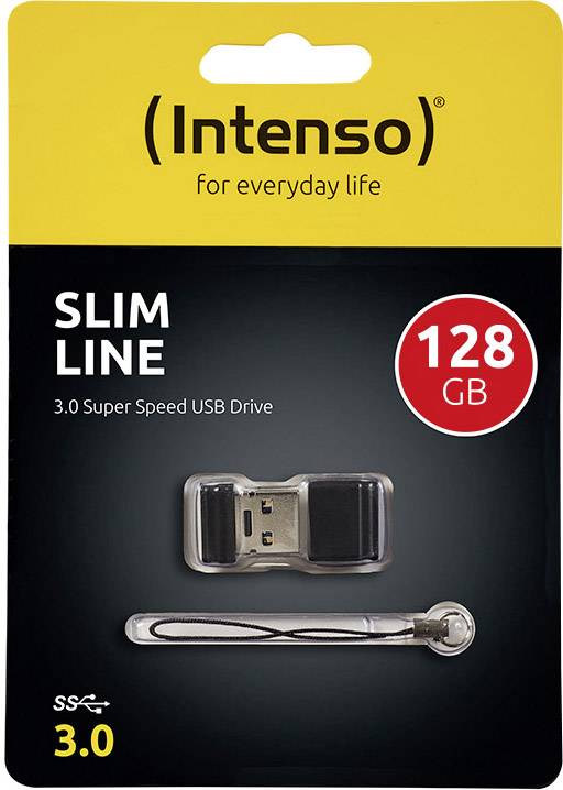Intenso Slim Line USB-Stick 128 GB Schwarz 3532491 USB 3.2 Gen 1 (USB 3.0)