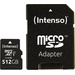 Intenso Premium microSDXC-Karte 512 GB Class 10, UHS-I inkl. SD-Adapter