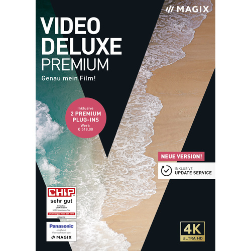 Magix Video deluxe Premium Vollversion, 1 Lizenz Windows Videobearbeitung