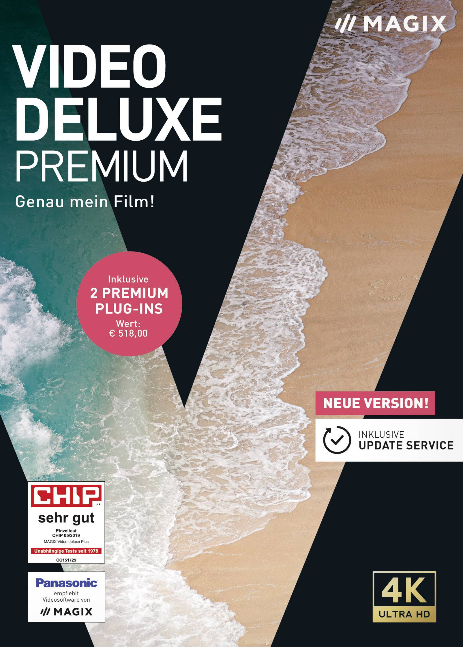 Magix Video deluxe Premium Vollversion, 1 Lizenz Windows Videobearbeitung