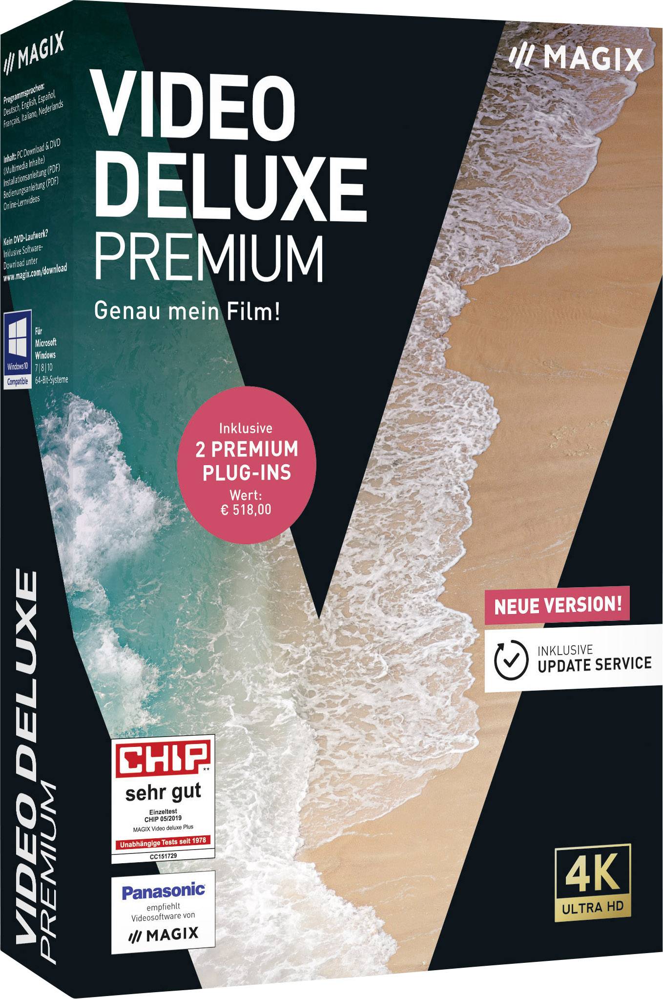 Magix Video deluxe Premium Vollversion, 1 Lizenz Windows Videobearbeitung