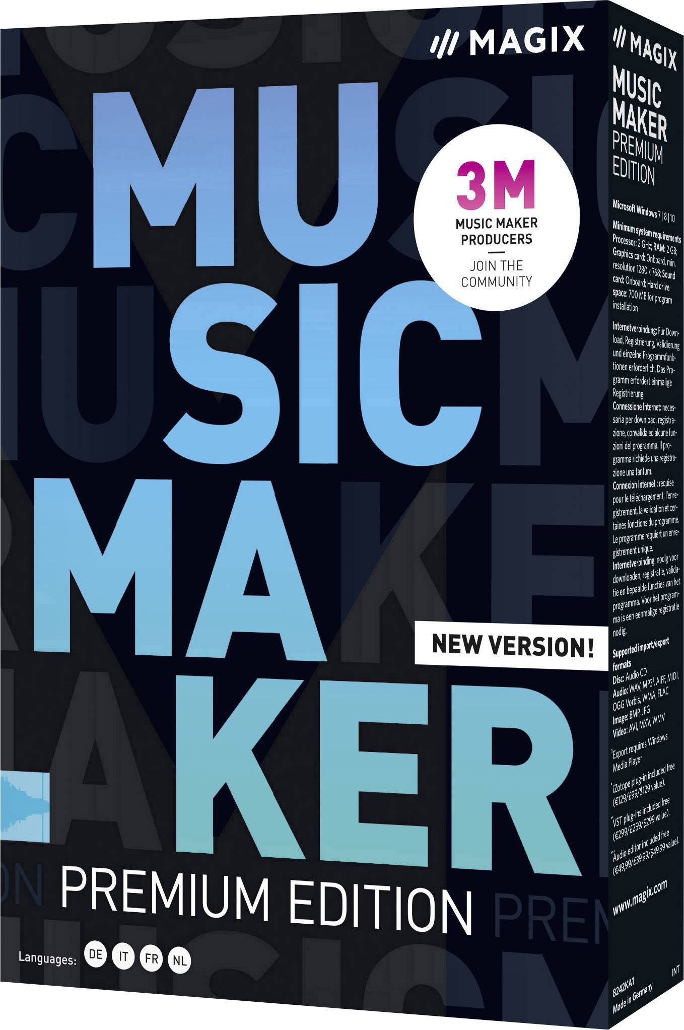 Magix Music Maker Premium Edition Vollversion, 1 Lizenz Windows Musik-Software
