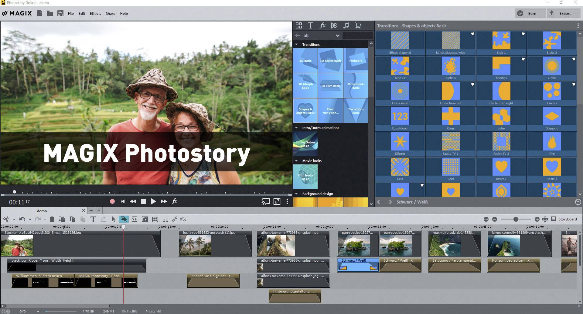 Magix Photostory Deluxe Vollversion, 1 Lizenz Windows Bildbearbeitung
