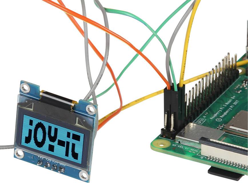 'Kleines OLED-Display mit Schriftzug 