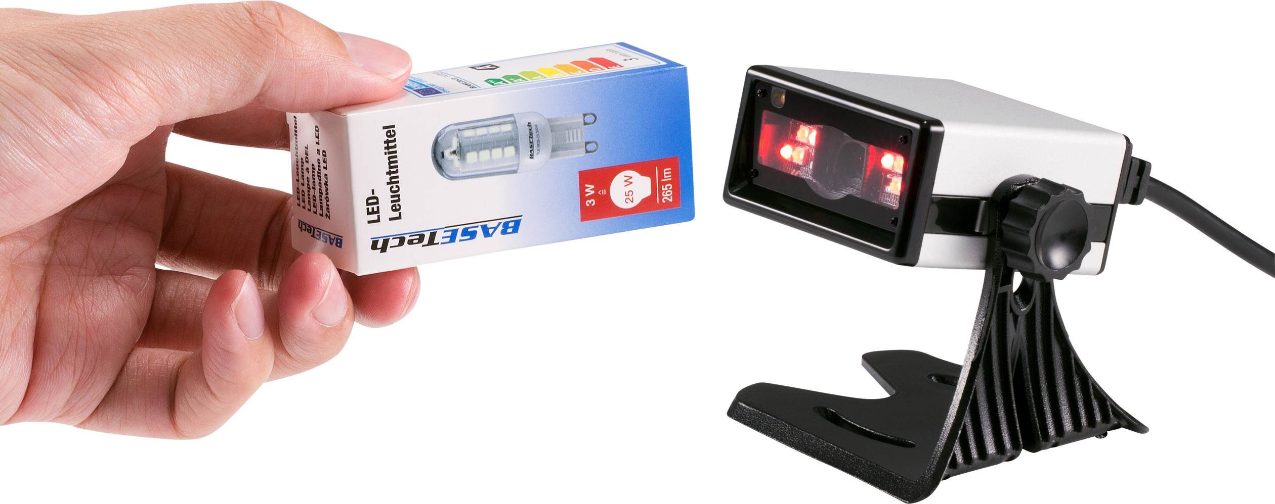 Renkforce 2D Barcode-Scanner Kabelgebunden 2D Imager Silber Einbau-Scanner USB-A (USB 1.1), USB-A (USB 2.0)