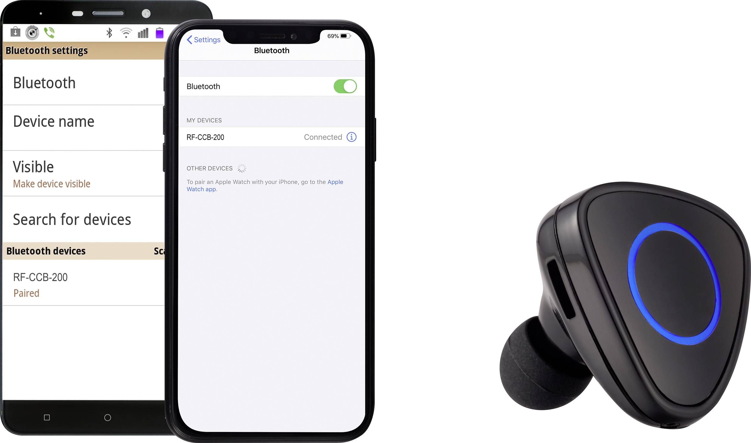 Renkforce RF-CCB-200 Bluetooth® Freisprecheinrichtung Gesprächs-Zeit (max.): 2 h